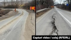 România, județul Brașov, drum județean lângă poligonul Cincu