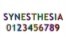 При графо-цветовой синэстезии (grapheme - color) человек может воспринимать буквы и цифры окрашенными.