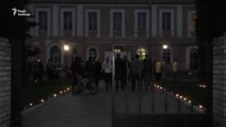 «Коридор світла» запалили в Глухові в пам’ять про загиблих під Іловайськом (відео)