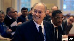 آقاخان در کلیسای یادبود دانشگاه هاروارد آمریکا، ۲۱ آبان ۱۳۹۴