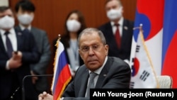 Ռուսաստանի արգործնախարար Սերգեյ Լավրովը Հարավային Կորեայում, Սեուլ, 25 մարտի, 2021թ.