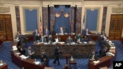 ԱՄՆ նախկին նախագահ Դոնալդ Թրամփի իմփիչմենթի դատավարությունը Սենատում, Վաշինգտոն, 11 փետրվարի, 2021թ.