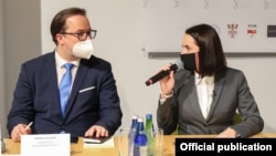 Франак Вячорка і Сьвятлана Ціханоўская