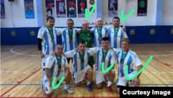 Ветераны сборной Казахстана среди глухих, которые погибли в ДТП на трассе Алматы — Бишкек в ночь на 2 декабря 2025 года. Фото из соцсетей вице-президента Национального сурдлимпийского комитета Казахстана Арсена Шакуова. 