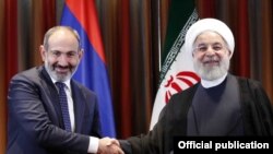 Հայաստանի վարչապետ Նիկոլ Փաշինյանի և Իրանի նախագահ Հասան Ռոհանիի հանդիպումը Նյու Յորքում, սեպտեմբեր, 2018թ․