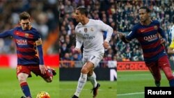 Месси, Роналдо ва Неймар. Акс аз бойгонӣ.