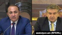 Овик Абрамян (слева) и Карен Карапетян 