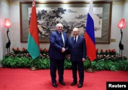 Аляксандар Лукашэнка і Ўладзімір Пуцін, 2 верасьня 2025 году