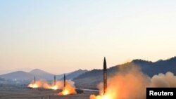 Запуск балістычных ракет у Паўночнай Карэі