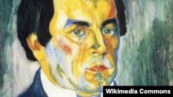 Казімер Малевіч. Аўтапартрэт (фрагмэнт карціны)