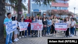 Protesta në Graçanicë. 