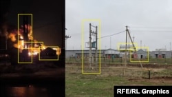 Геалякацыя ўдару па нафтабазе стратэгічнай авіяцыі ў Энгельсе. 8 студзеня