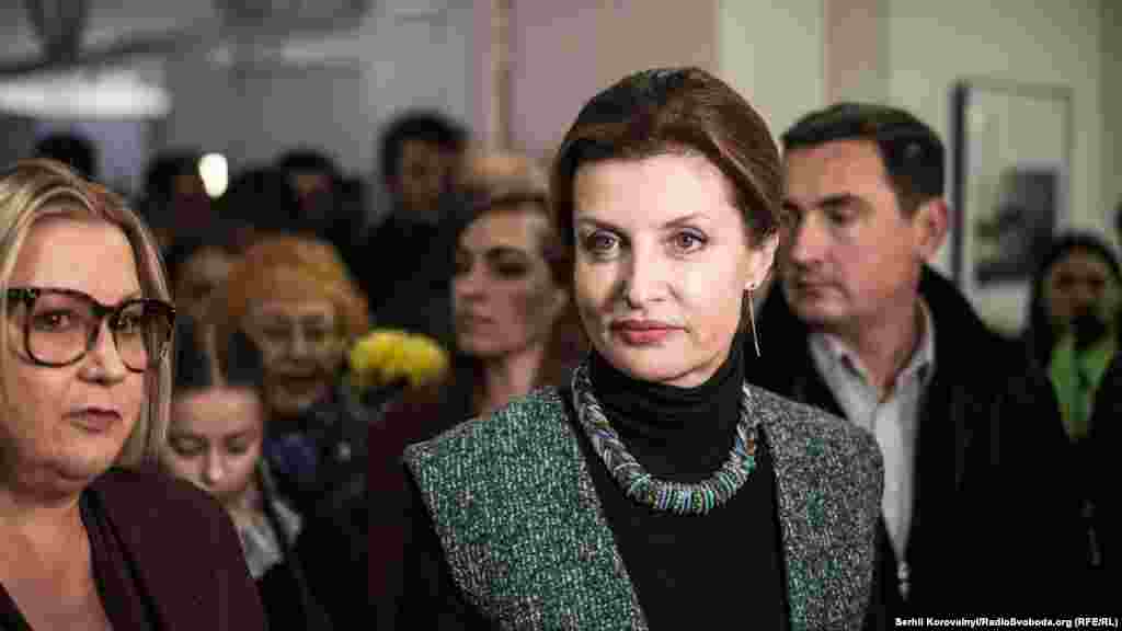 Церемонію відкриття виставки відвідала дружина президента України Марина&nbsp;Порошенко