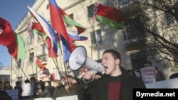 تظاهرات مخالفان گازپروم در بلاروس