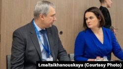 Павал Латушка і Сьвятлана Ціханоўская