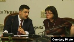 Наталія Яресько і Володимир Гройсман