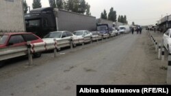 На границе в Таласе.