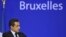 Президент Франции Николя Саркози на саммите ЕС в Брюсселе. 27 октября 2011 г