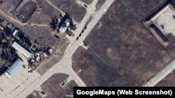 Російський військовий аеродром у Джанкої (Крим). Скріншот із GoogleMaps