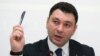 Armenia - Ruling Republican Party spokesman Eduard Sharmazanov at a press conference, Yerevan, 1Dec2015.
