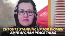 Cutouts Standing Up For Women In Afghan Peace Talks