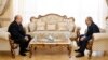 Armenian President Armen Sarkisian (left) and Prime Minister Nikol Pashinian (file photo)