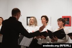 Выступ хору на адкрыцьці