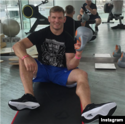 Аляксей Кудзін, архіўнае фота з інстаграму кікбаксэра