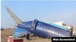 Կործանված ադրբեջանական ինքնաթիռը 