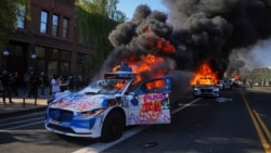 Ցույցեր, բախումներ իրավապահների հետ, այրված մեքենաներ, ձերբակալություններ Լոս Անջելեսում 