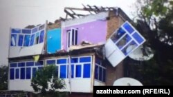 Lebapda iki ýyl mundan ozal turan harasatda zyýan çeken jaý