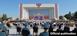 Торжественное мероприятие на площади «Ала-Тоо», 31 августа 2020 г.