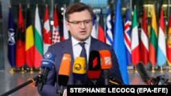 Ուկրաինայի արտաքին գործերի նախարար Դմիտրո Կուլեբան, արխիվ, Բրյուսել, 7 ապրիլի, 2022թ.