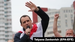 Paval Sevyarynets is one of dozens of activists and politicians who were detained in Minsk and several other cities across Belarus during rallies in June last year