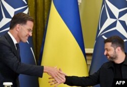 Марк Рютте и Владимир Зеленский