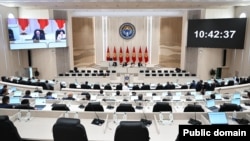 Зал заседаний парламента Кыргызстана