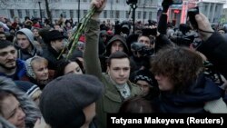 Ռուսաստան - Իլյա Յաշինը Մոսկվայում դեկտեմբերի 24-ի հանրահավաքի ժամանակ