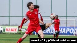 Один из матчей чемпионата Кыргызстана.
