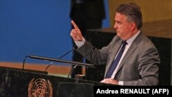 Посол України в ООН Сергій Кислиця під час виступу на екстреному засіданні Генасамблеї ООН. Фото ілюстративне 