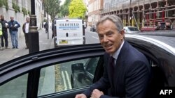 Колишній британський прем’єр-міністр Тоні Блер після презентації книжки «Подорож» (A Journey) на телебаченні, 6 вересня 2010 року