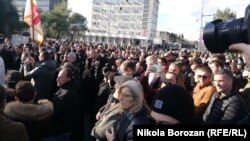 Չեռնոգորիա - Բողոքի ցույցը մայրաքաղաք Պոդգորիցայում, 26-ը դեկտեմբերի, 2019թ.