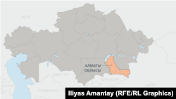Казакстандын Алматы облусу. 