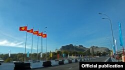 Эстакадный мост в Оше.