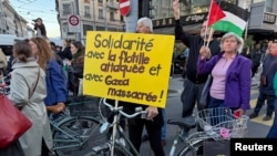 Глобалдык флотилияга тилектештик акциясы. Женева, 3-октябрь 2025-жыл