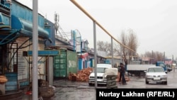 Газопровод вдоль автотрассы в Алматинской области. 13 ноября 2015 года.