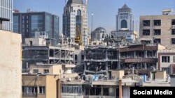 За повідомленням, серед евакуйованих – 5 чоловіків, 12 жінок та 14 дітей. На фото - Тегеран після ізраїльского авіаудару 23 червня 2025 року 