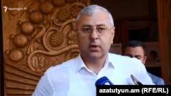 Кандидат в мэры Еревана от партии «Дашнакцутюн» Мкаэл Манукян, Ереван, 23 сентября 2018 г.  