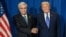 Kazakh President Qasym-Zhomart Toqaev and US President Donald Trump in September pose on the sidelines of the UN in New York on September 30.