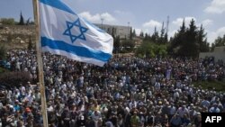 مراسم خاکسپاری چهار اسرائیلی که در حمله سه شنبه حماس کشته شدند.