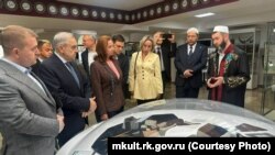 Сустрэча дэлегацыі анэксаванага Расеяй Крыму ў муфтыяце Беларусі